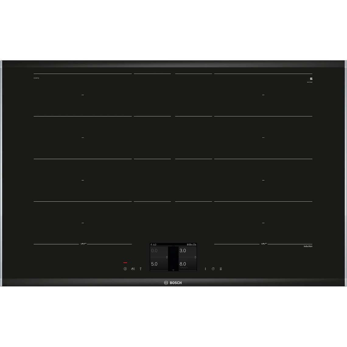 Serie 8 Placa inducción 80 cm Negro, con perfiles 1
