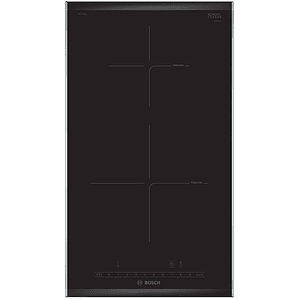 Serie 6 Placa dominó, Inducción 30 cm Negro, con perfiles