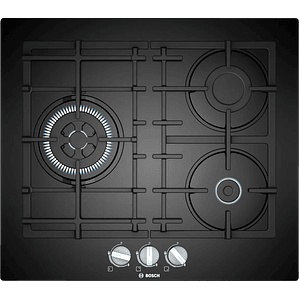 Serie 4 Placa de gas 60 cm Vidrio templado, Negro Gas Licuado