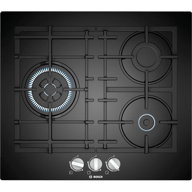 Serie 4 Placa de gas 60 cm Vidrio templado, Negro Gas Licuado 1