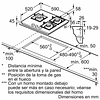 Serie 4 Placa de gas 60 cm Vidrio templado, Negro Gas Licuado