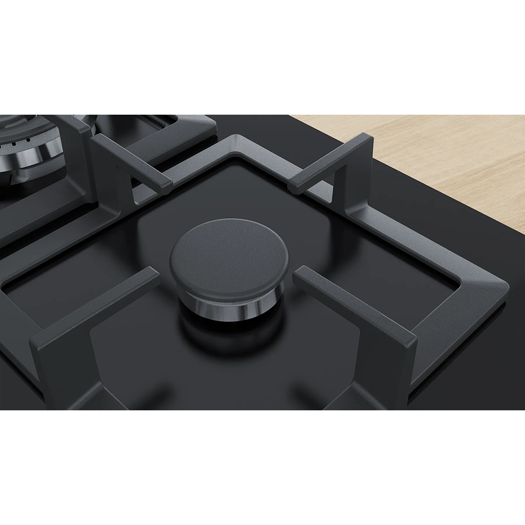 Serie 6 Placa de gas 60 cm Vidrio templado, Negro Gas Licuado 4