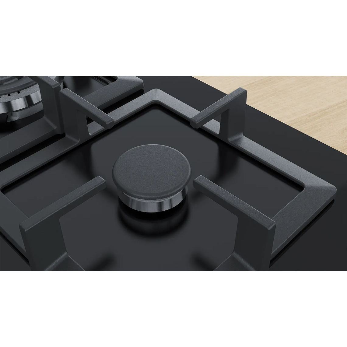 Serie 6 Placa de gas 60 cm Vidrio templado, Negro Gas Natural 4