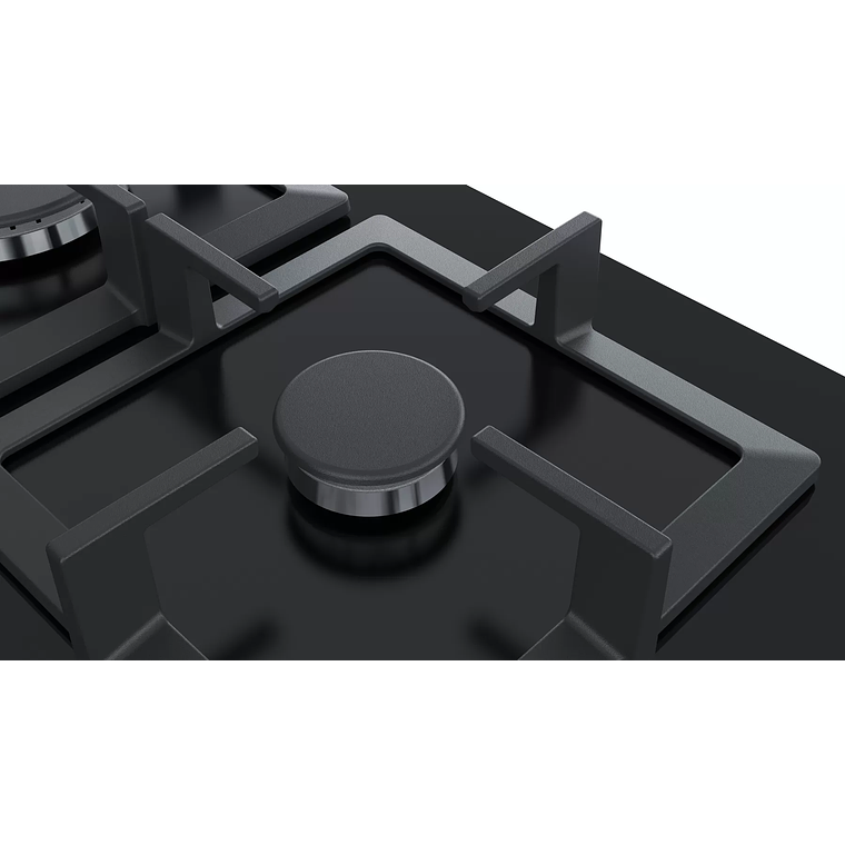 Serie 6 Placa de gas 60 cm Vidrio templado, Negro Gas Licuado 4