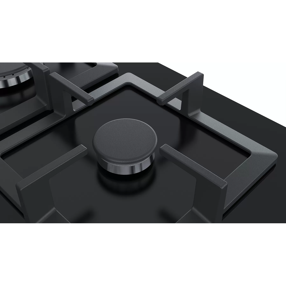 Serie 6 Placa de gas 60 cm Vidrio templado, Negro Gas Natural 4