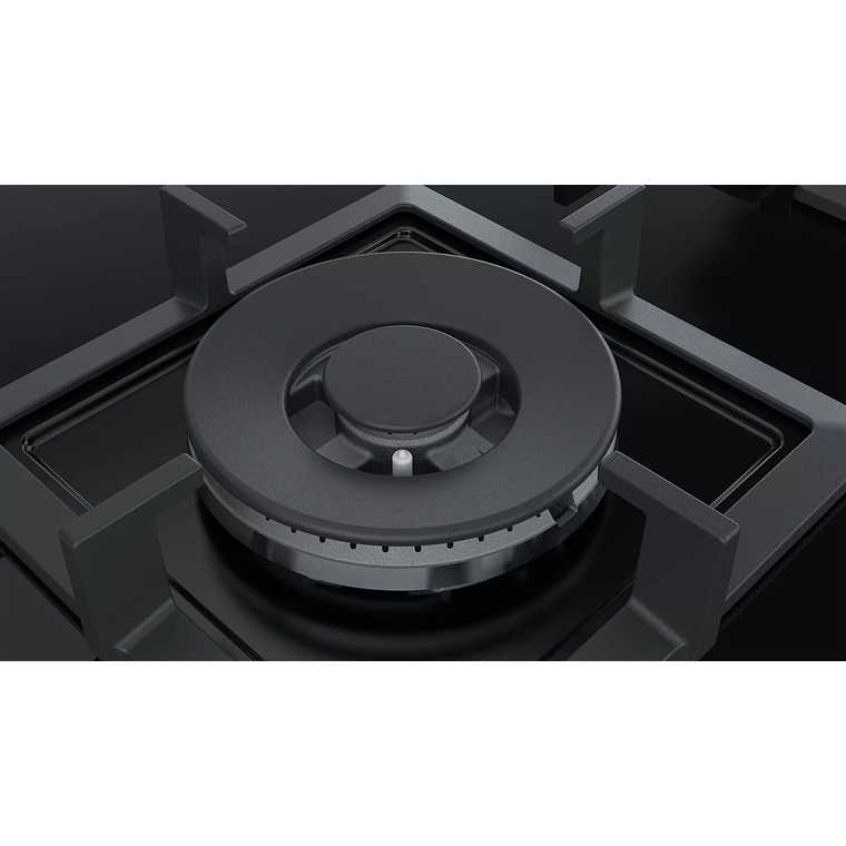 Serie 6 Placa de gas 60 cm Vidrio templado, Negro Gas Natural 5