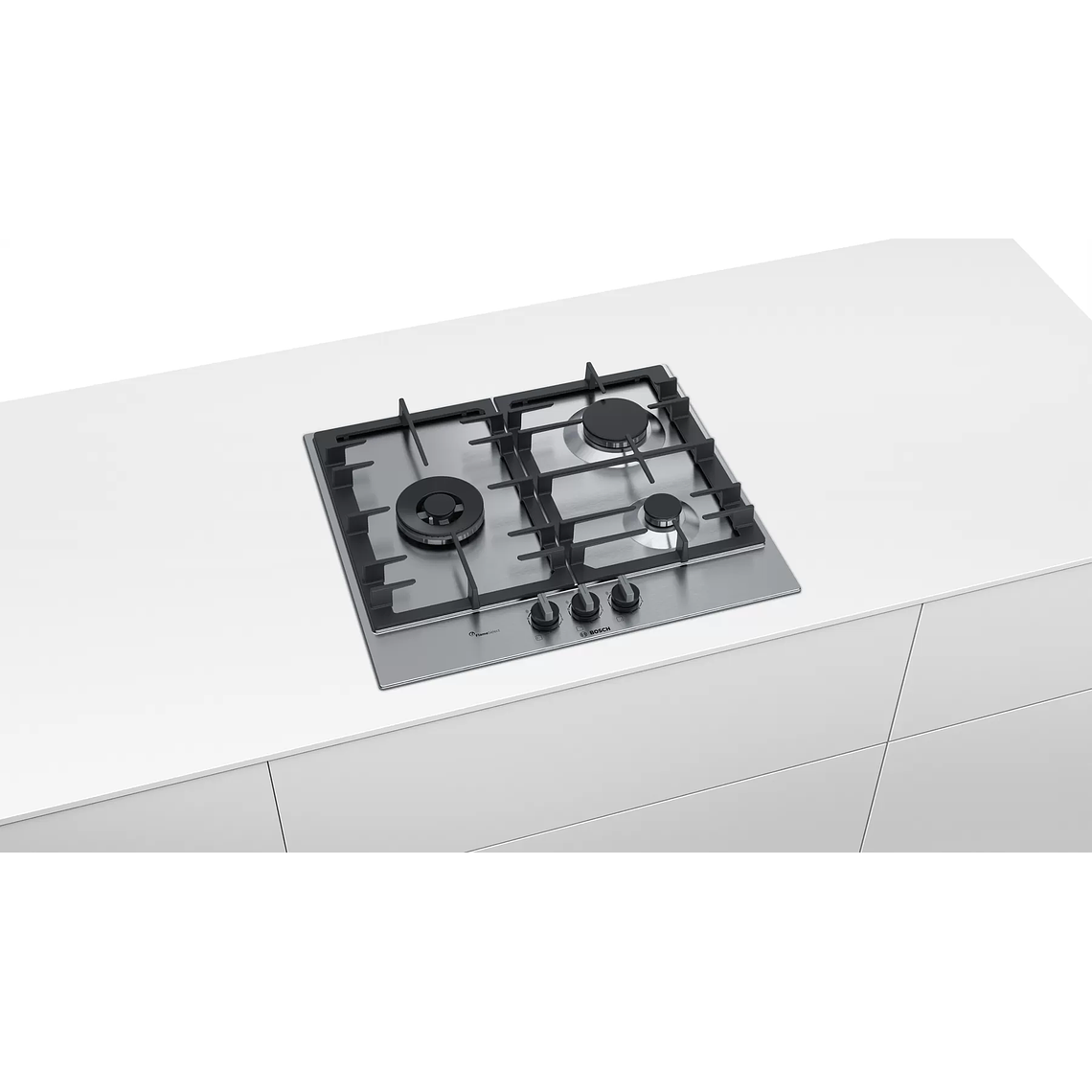 Serie 6 Placa de gas 60 cm Acero Gas Natural 6