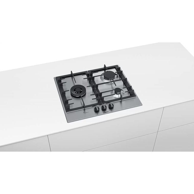 Serie 6 Placa de gas 60 cm Acero Gas Natural 6