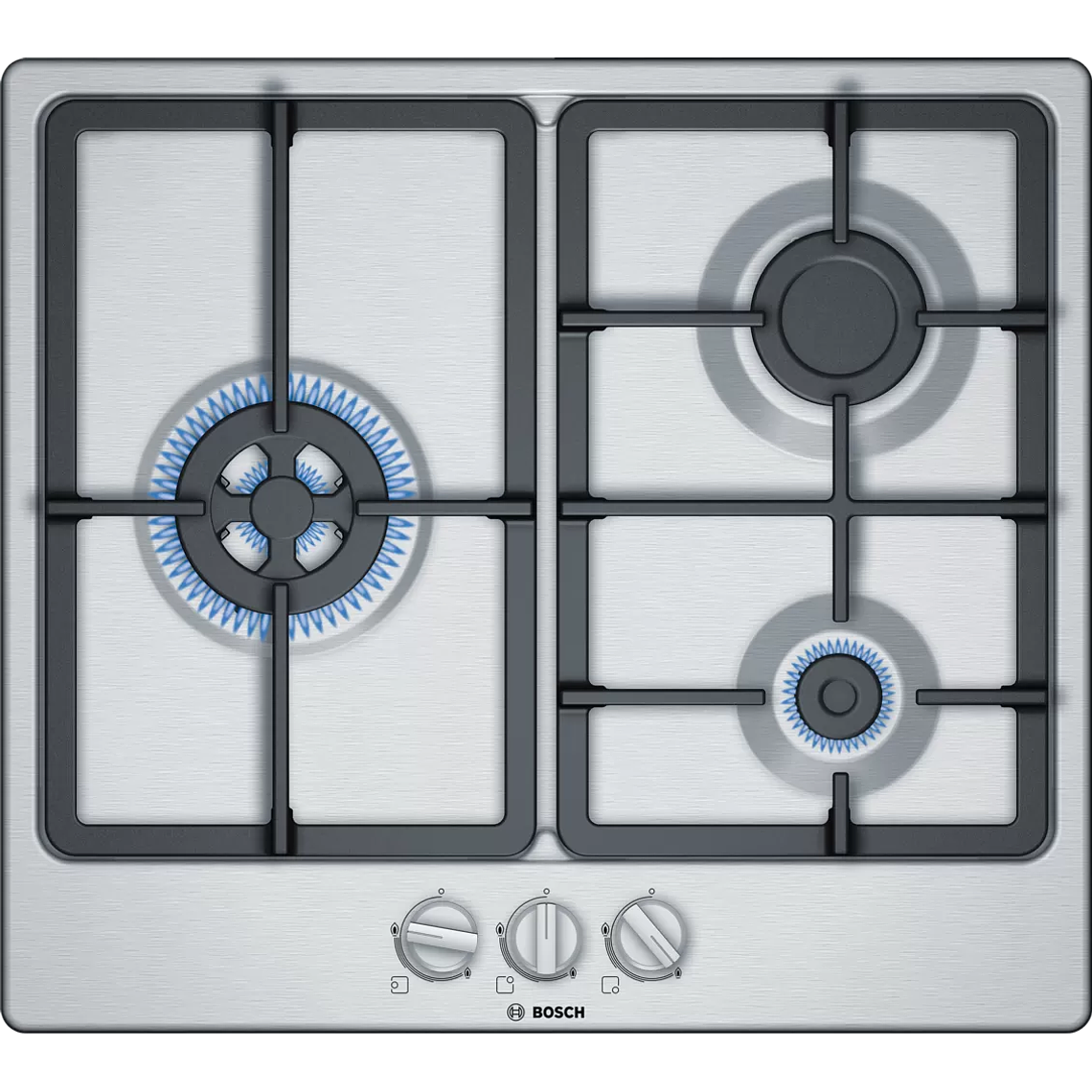 Serie 4 Placa de gas 60 cm Acero Gas Licuado 1