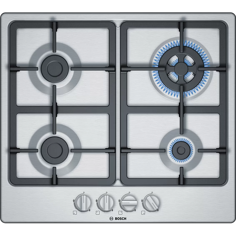 Serie 4 Placa de gas 60 cm Acero Gas Licuado 1