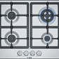Serie 4 Placa de gas 60 cm Acero Gas Licuado - Miniatura 1