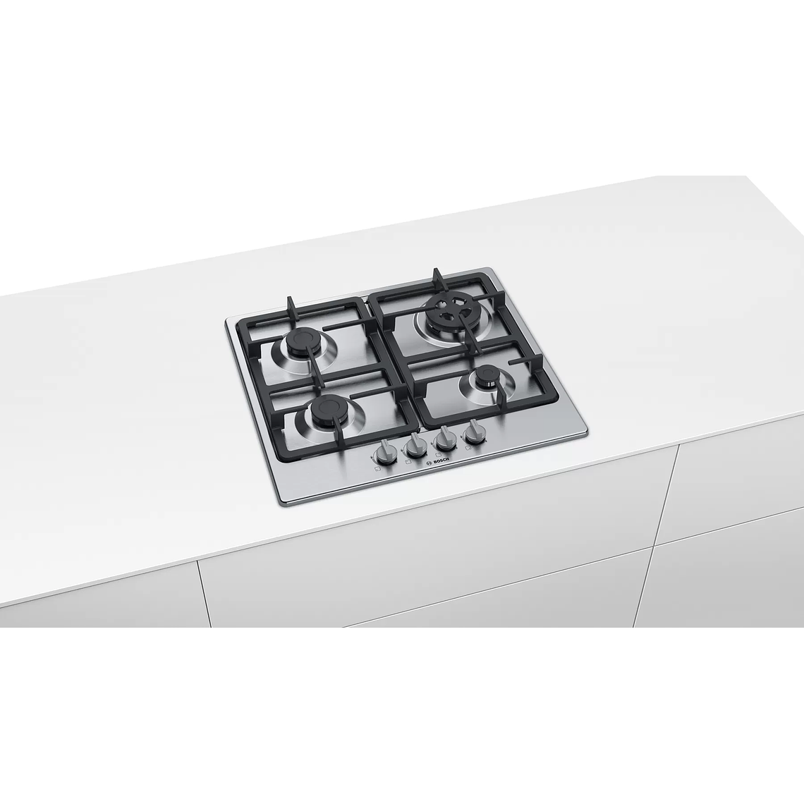 Serie 4 Placa de gas 60 cm Acero Gas Natural 6