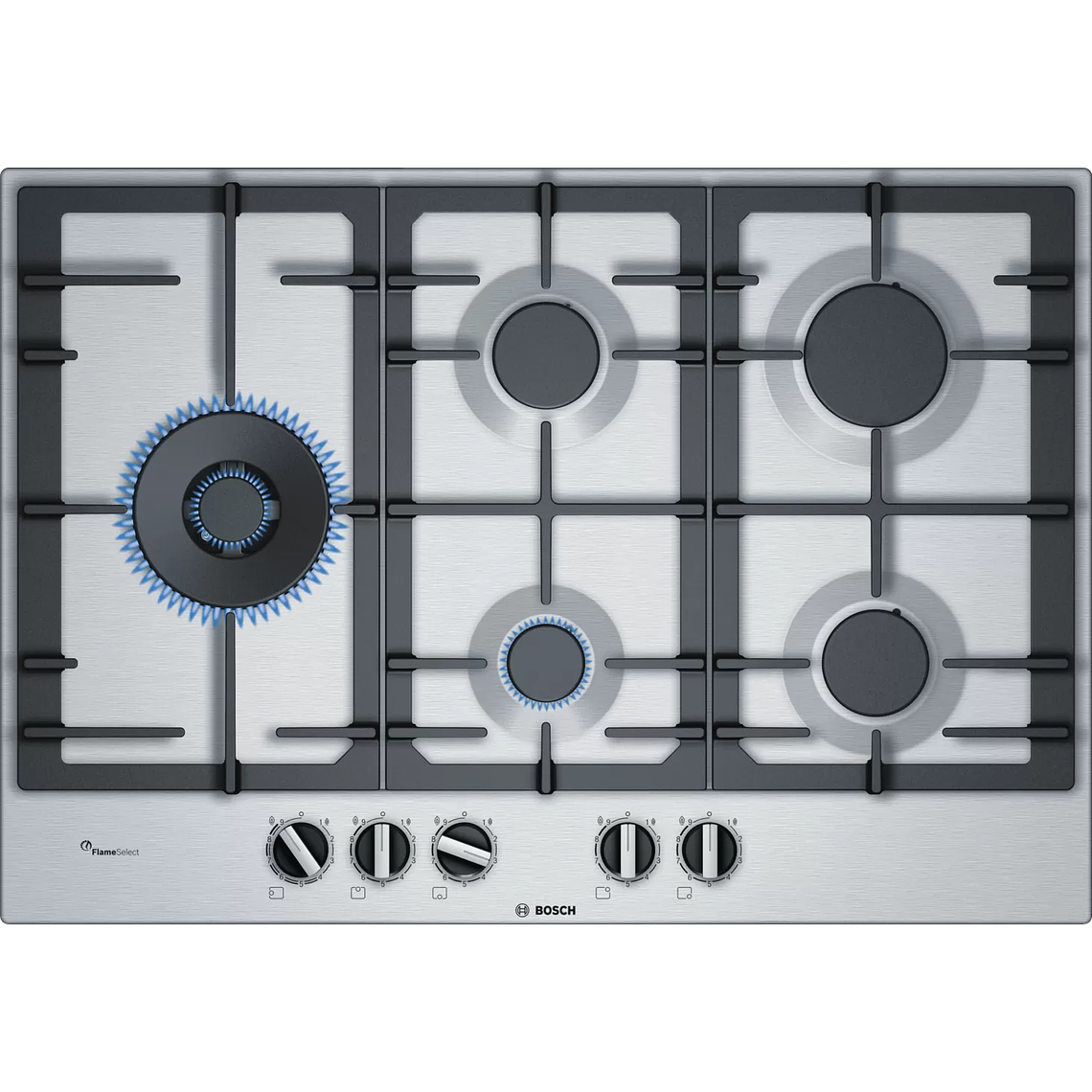 Serie 6 Placa de gas 75 cm Acero Gas Licuado 1