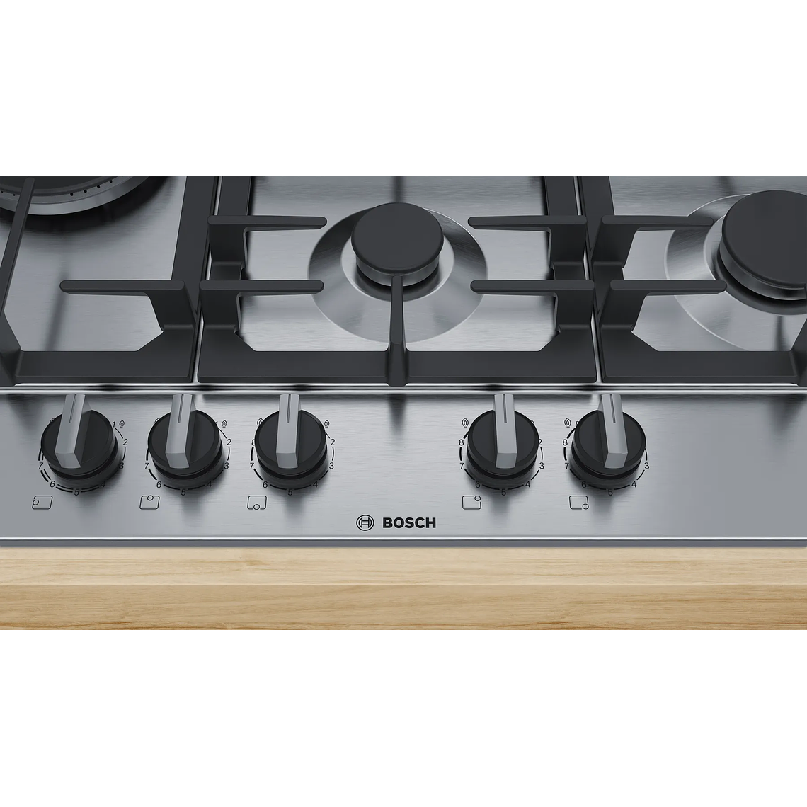 Serie 6 Placa de gas 75 cm Acero Gas Natural 2