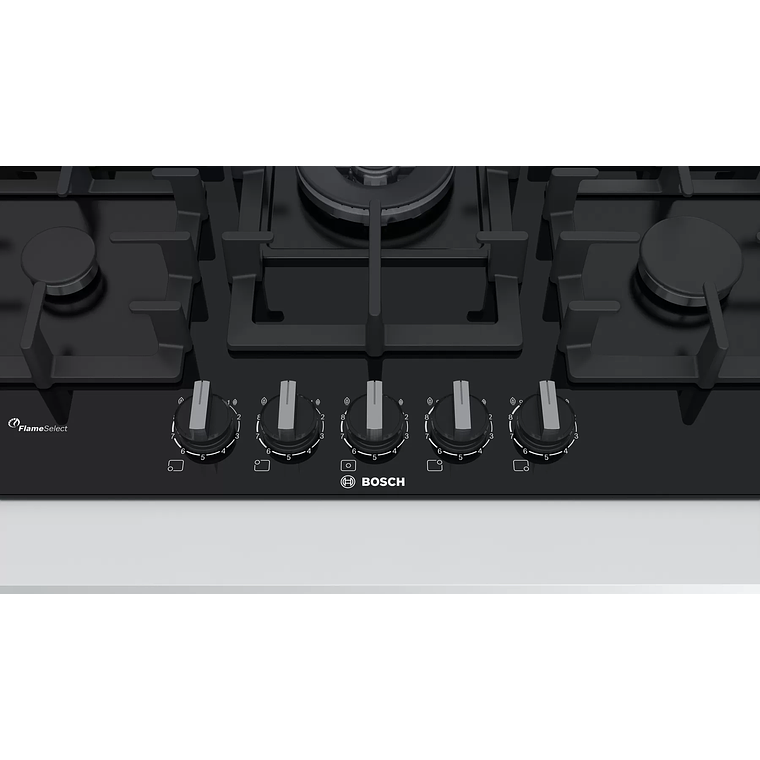 Serie 6 Placa de gas 75 cm Vidrio templado, Negro Gas Licuado 2