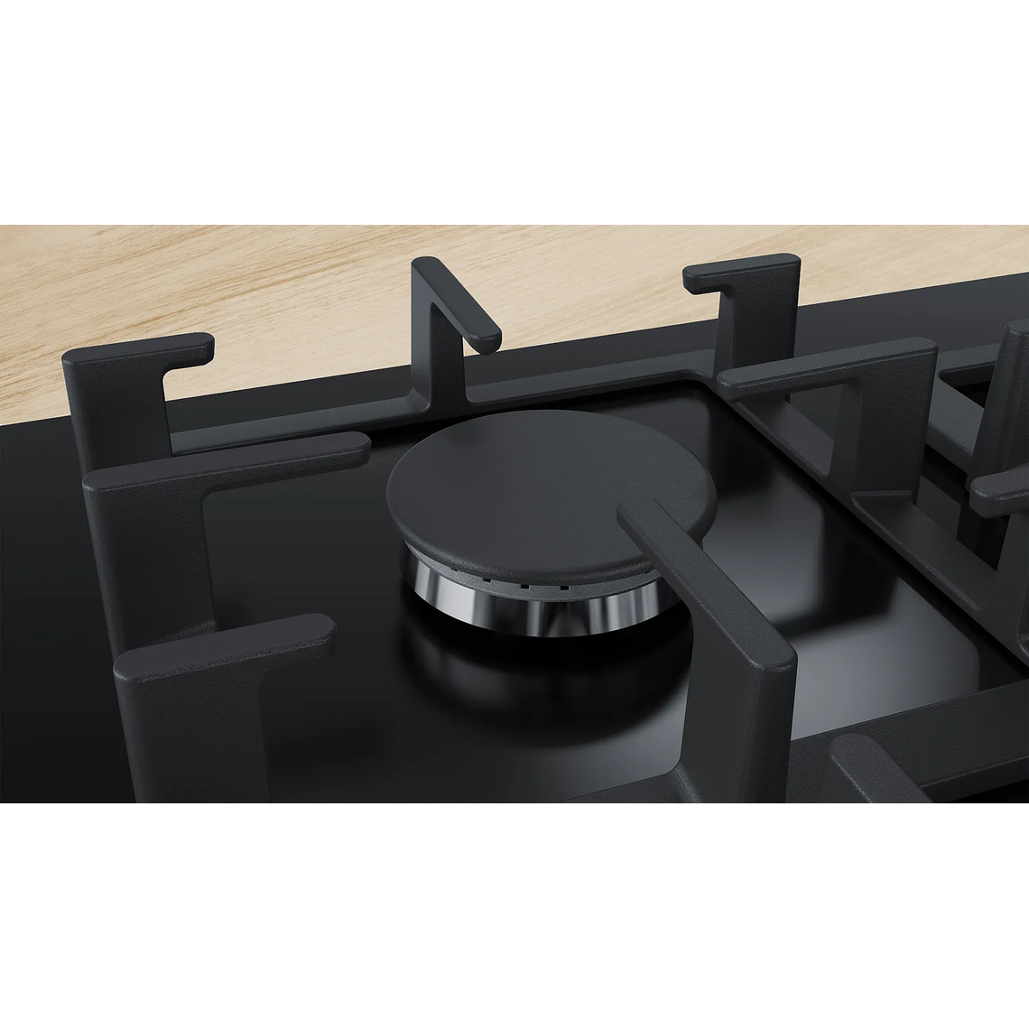 Serie 6 Placa de gas 75 cm Vidrio templado, Negro Gas Licuado 4