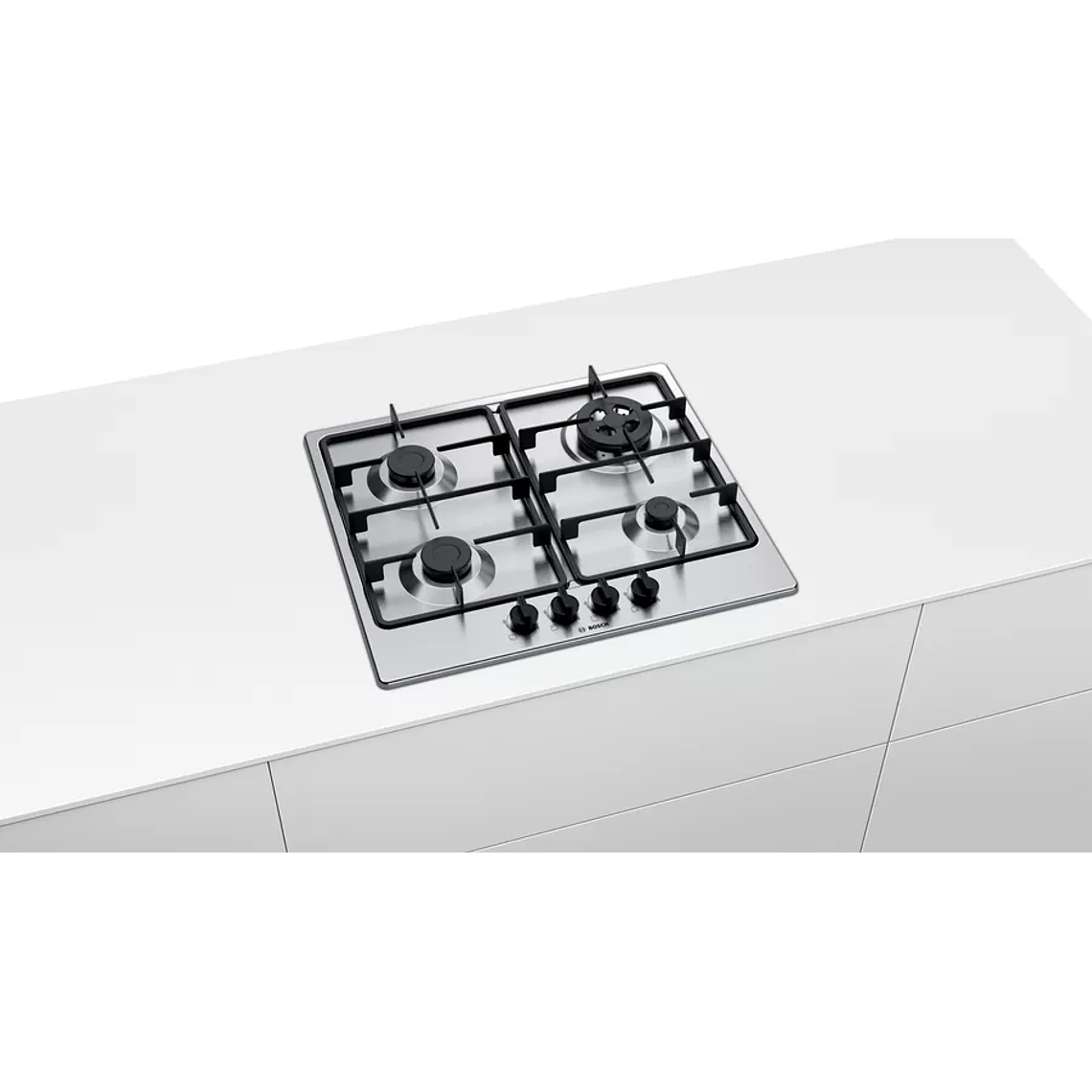 Encimera 4 Quemadores 60 cm Acero Inoxidable Gas Natural 2