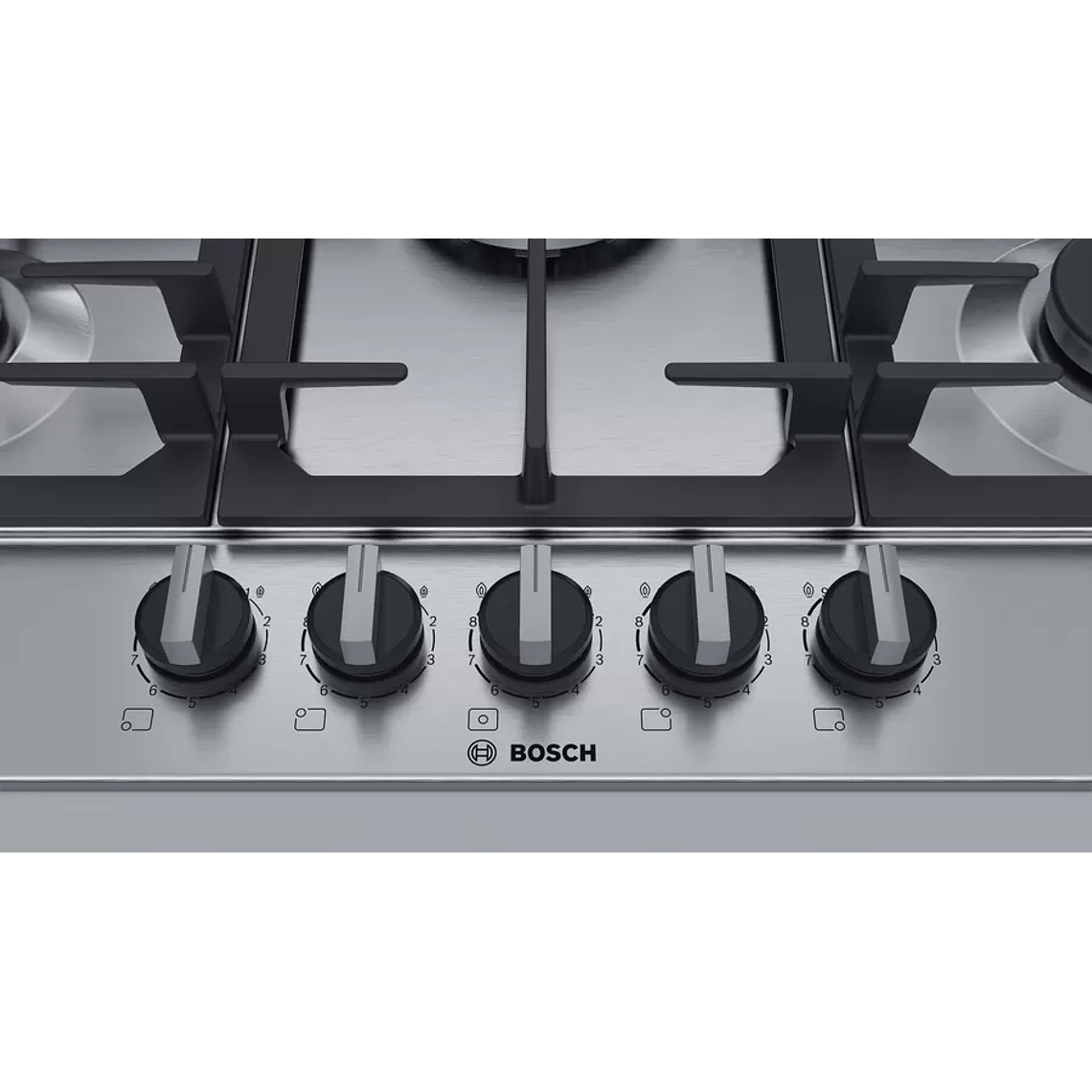 Serie 6  Placa de Gas Acero inoxidable 5Q Gas Natural 2