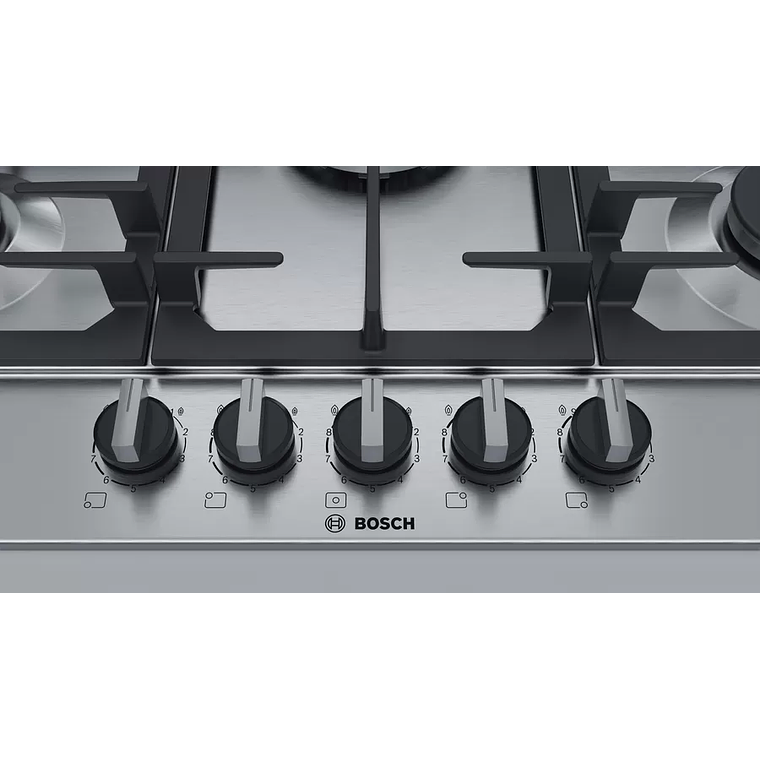 Serie 6  Placa de Gas Acero inoxidable 5Q Gas Natural 2