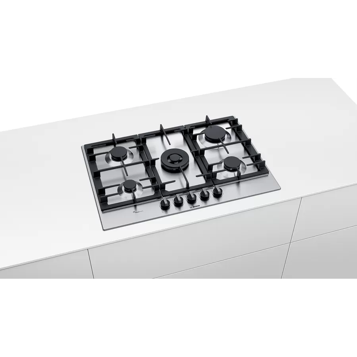 Serie 6  Placa de Gas Acero inoxidable 5Q Gas Natural 5