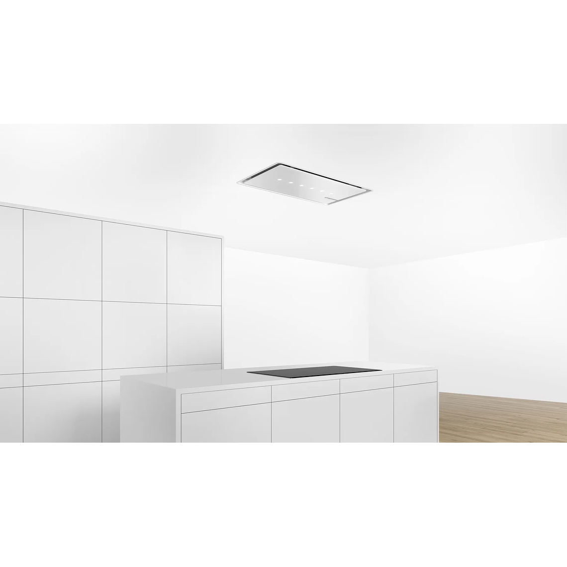 Serie 8 Extractor de techo 90 cm Cristal blanco 4