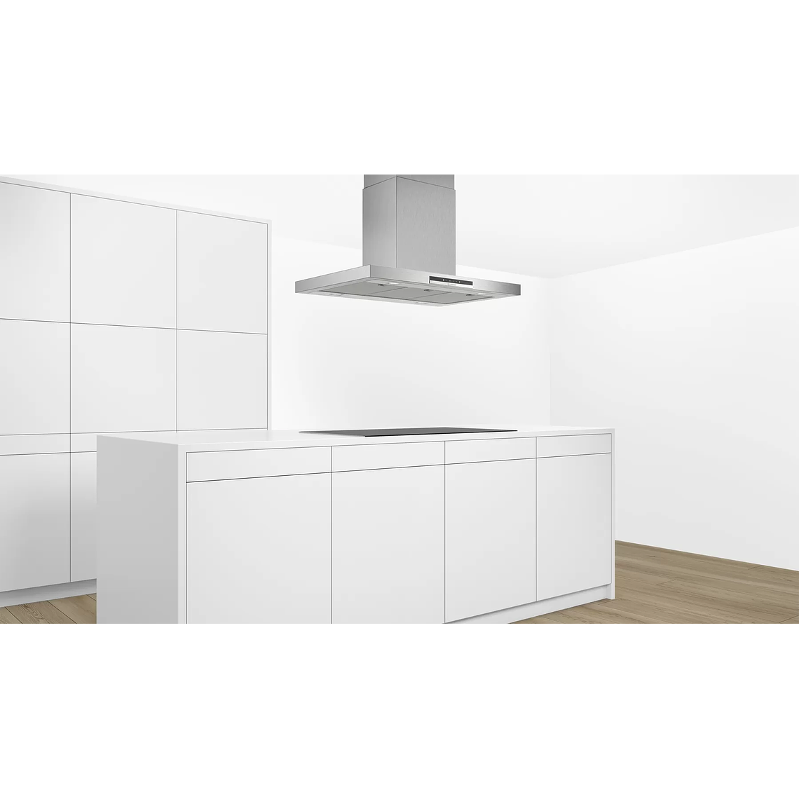 Serie 4 Campana decorativa de isla 90 cm Acero inoxidable 4