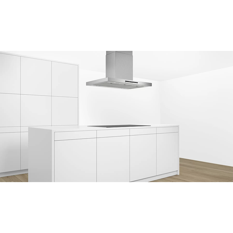 Serie 4 Campana decorativa de isla 90 cm Acero inoxidable 4