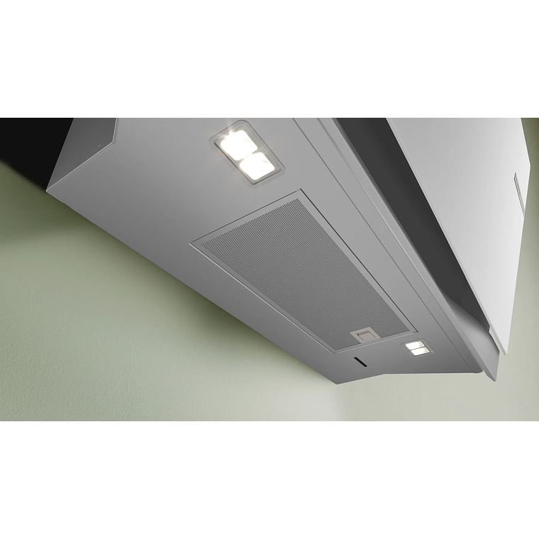 Serie 8 Campana decorativa de pared 90 cm Cristal blanco 5