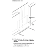 Serie 8 Campana decorativa de pared 90 cm Cristal blanco