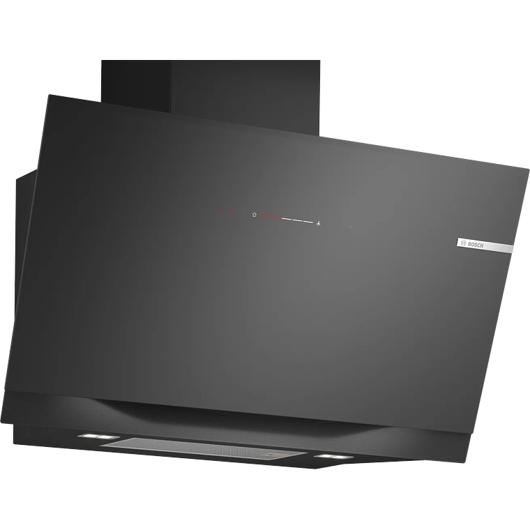 Serie 8 Campana decorativa de pared 90 cm Cristal Negro 1