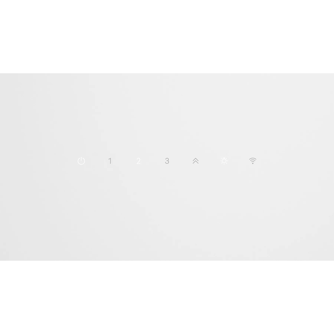 Serie 6 Campana decorativa de pared 80 cm Cristal blanco 4