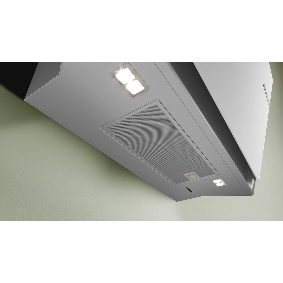 Serie 6 Campana decorativa de pared 80 cm Cristal blanco 5