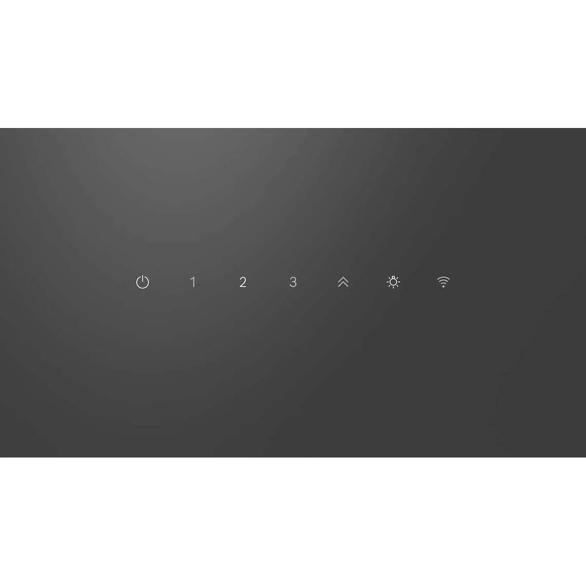 Serie 6 Campana decorativa de pared 80 cm Cristal negro 4