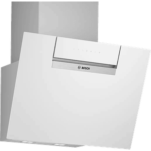 Serie 4 Campana decorativa de pared 60 cm Cristal blanco