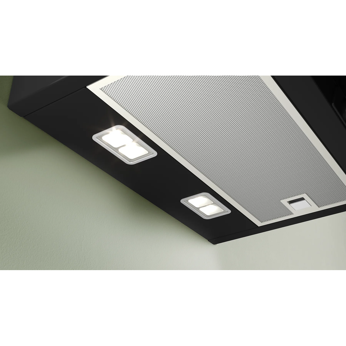 Serie 4 Campana decorativa de pared 80 cm Cristal negro 5