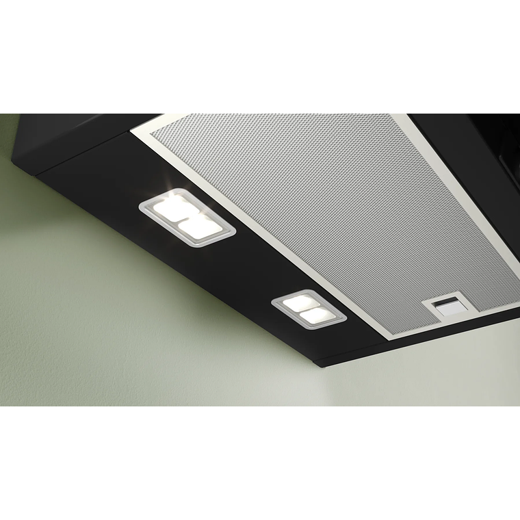 Serie 4 Campana decorativa de pared 80 cm Cristal negro 5