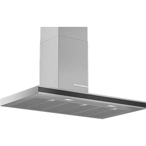 Serie 4 Campana decorativa de pared 90 cm Acero inoxidable