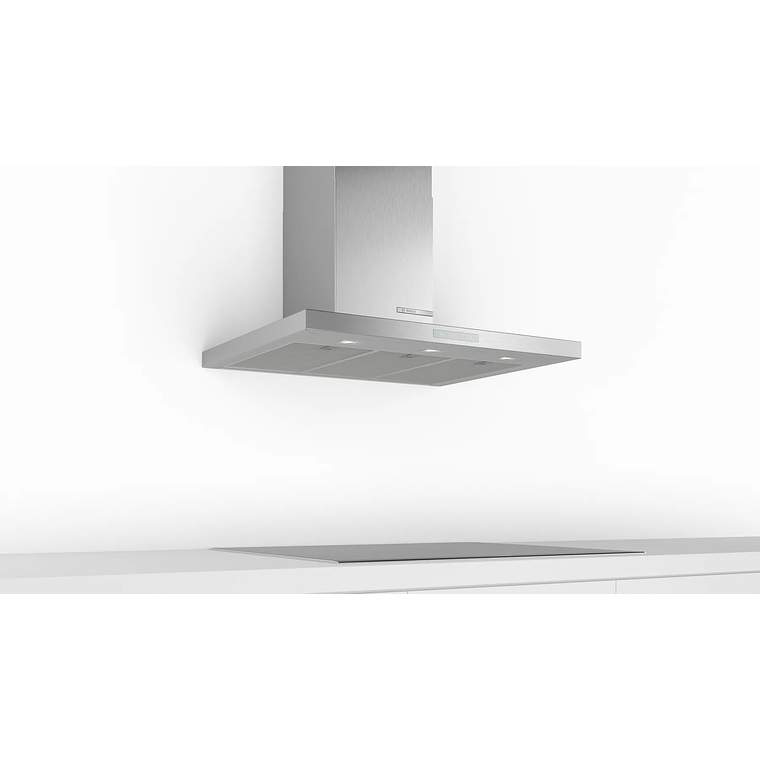 Serie 6 Campana decorativa de pared 90 cm Acero inoxidable 4