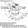 Serie 6 Campana decorativa de pared 90 cm Acero inoxidable