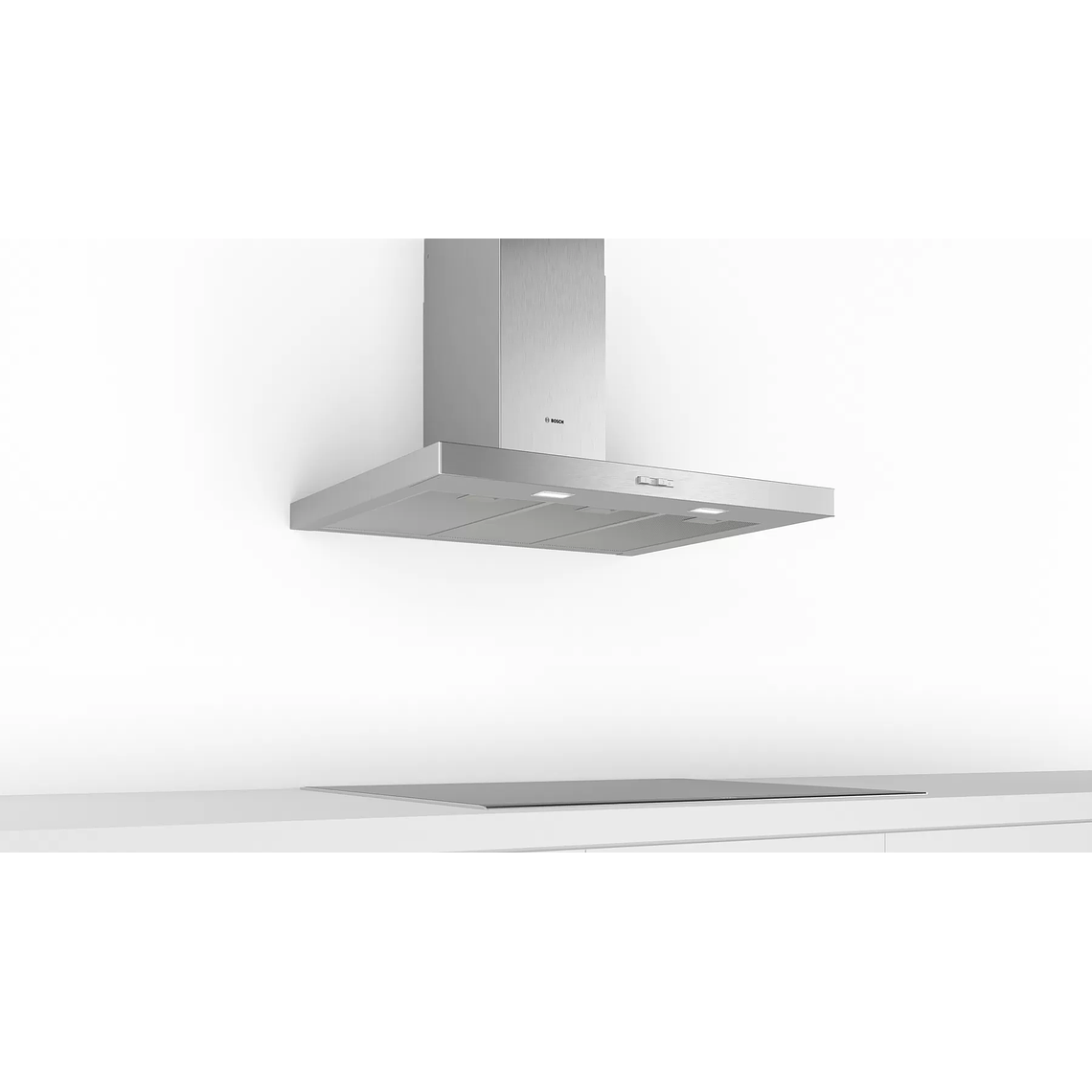 Serie 2 Campana decorativa de pared 90 cm Acero inoxidable 4