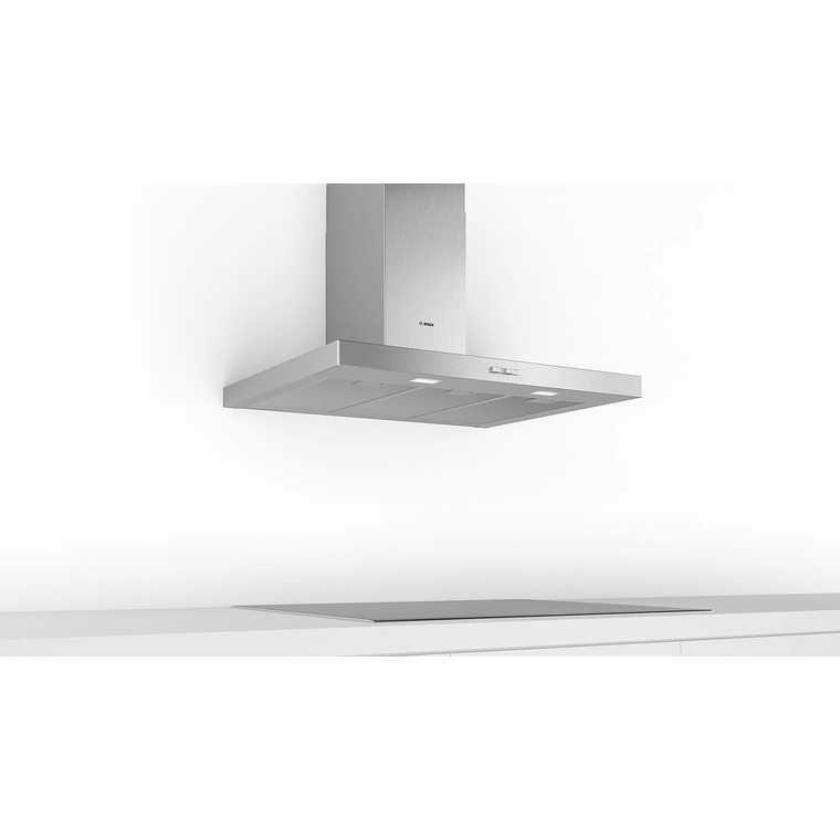 Serie 2 Campana decorativa de pared 90 cm Acero inoxidable 4