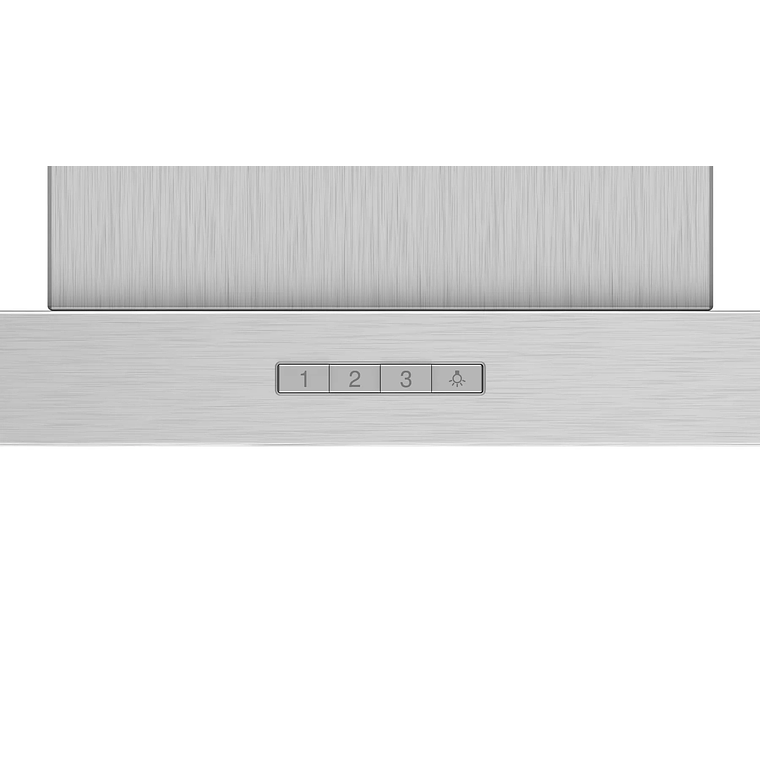 Serie 2 Campana decorativa de pared 60 cm Acero inoxidable 2