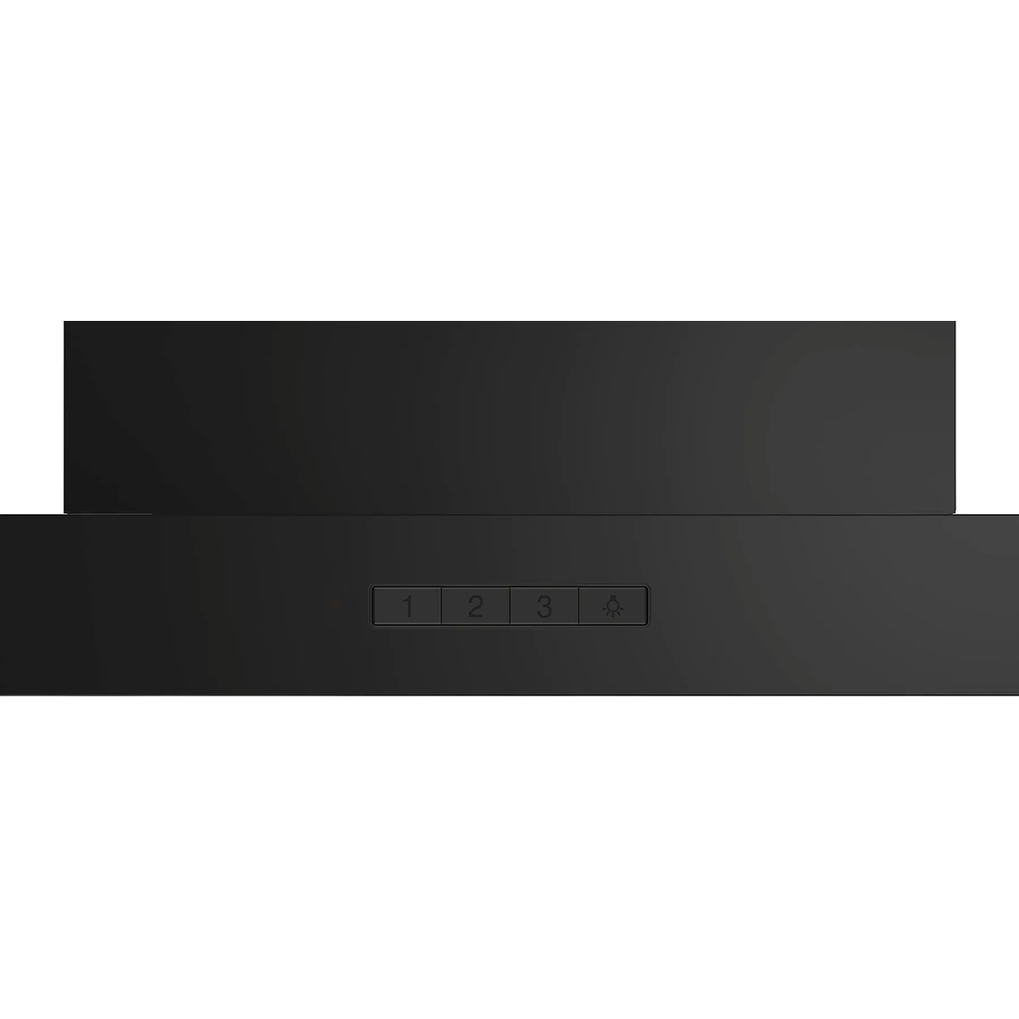 Serie 2 Campana decorativa de pared 60 cm Negro 2