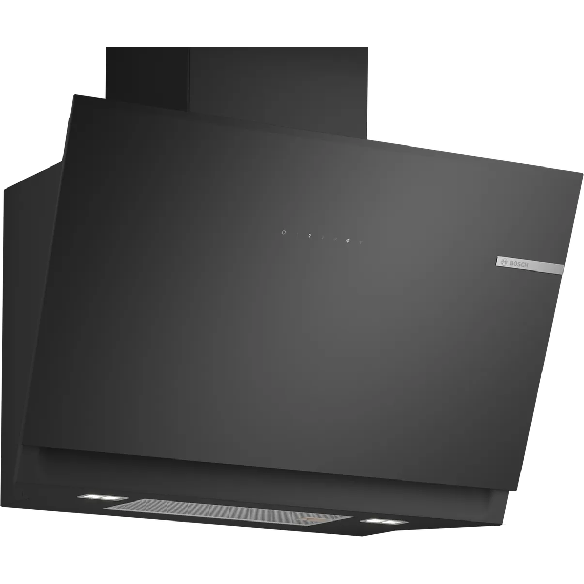 Serie 6 Campana decorativa de pared 80 cm Cristal negro 1