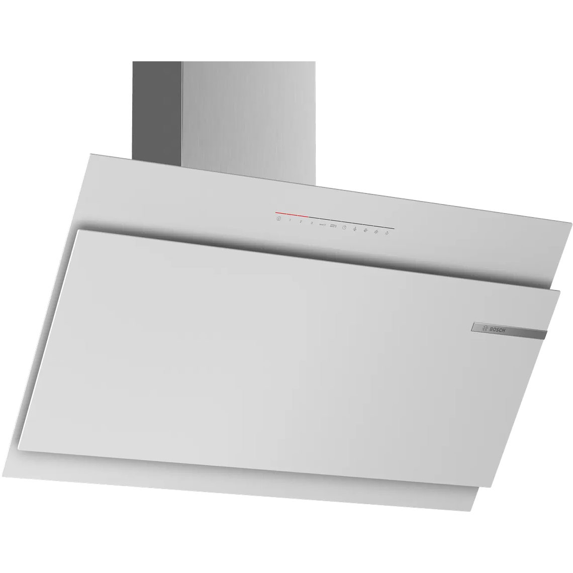 Serie 6 Campana decorativa de pared 90 cm Cristal blanco 1