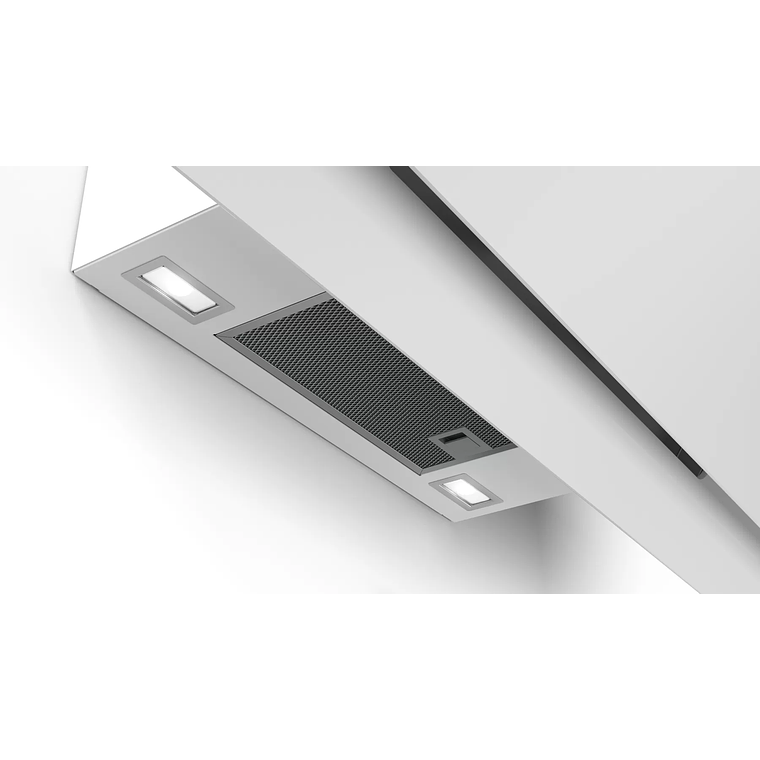 Serie 6 Campana decorativa de pared 90 cm Cristal blanco 3