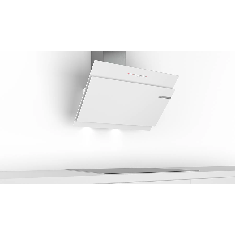 Serie 6 Campana decorativa de pared 90 cm Cristal blanco 5