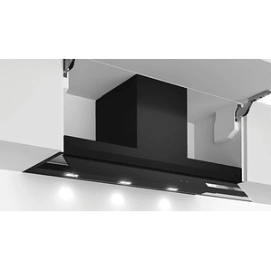 Campana decorativa integrada 90 cm Cristal negro