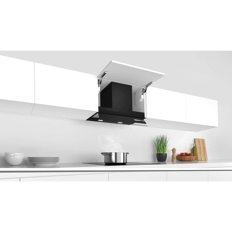 Serie 6 Campana decorativa integrada 60 cm Cristal negro 6