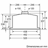 Serie 6 Módulo de integración 52 cm Acero inoxidable